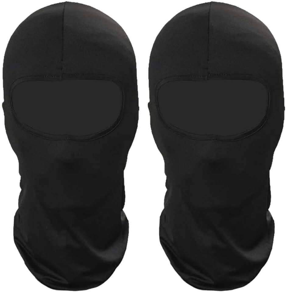 2 máscaras de esqui balaclava para homens e mulheres, cobertura facial completa com proteção UV, máscara facial de inverno leve