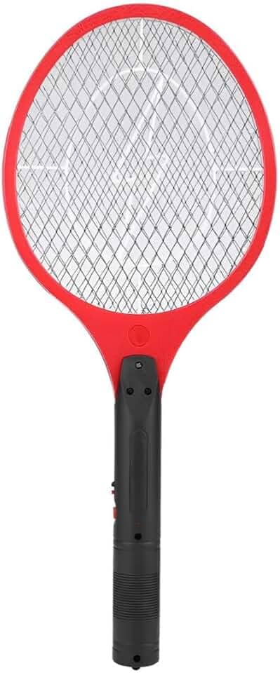 Raquete Elétrica Recarregável Bivolt 110/220v mata mosquito,pernilongos e insetos em geral,com Botão de Segurança