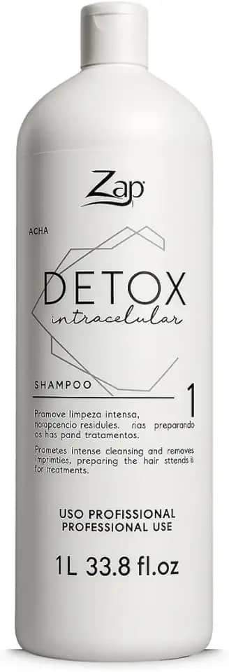 Shampoo Detox Anti Residuo Zap 1L Profissional Limpeza Profunda