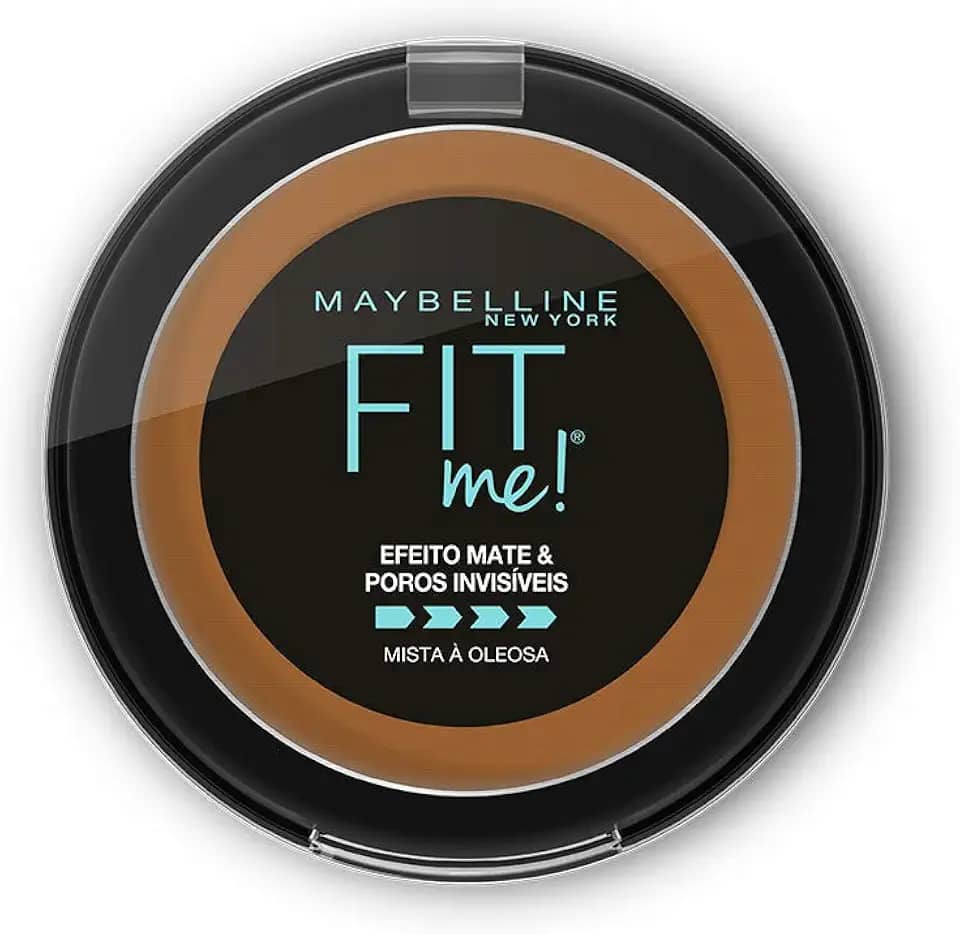 Maybelline NY Pó compacto Efeito Mate e Poros Invisíveis Fit Me Moreno Profundo N09