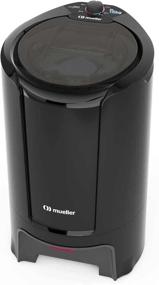 Centrífuga de Roupas Mueller Fit 15Kg de roupa molhada Preta 127V