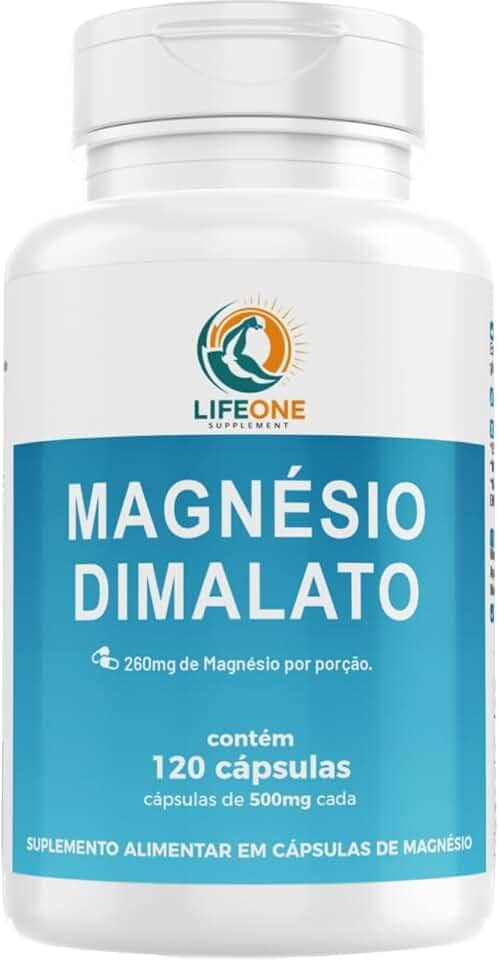 Magnesio Dimalato 120 Cápsulas Life One