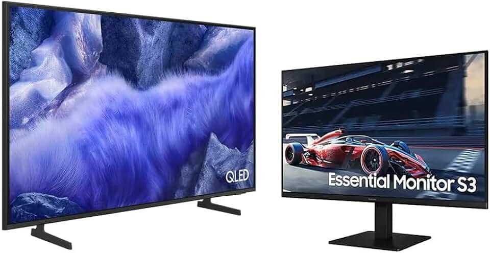Samsung Vision AI TV 43" QLED 4K QEF1 2025 + Monitor Gamer Samsung 27" FHD 100Hz