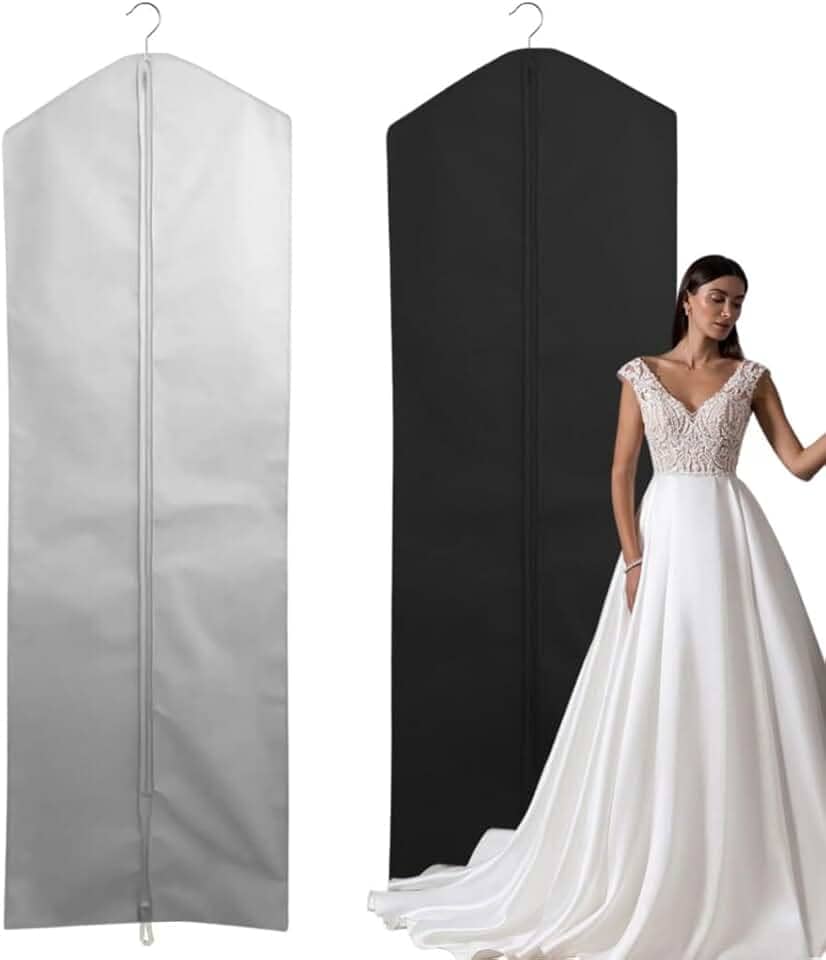 Capa Para Terno, Bolsa De Armazenamento à Prova De Mofo, Capa Para Terno Com Ziper(1,80cm x 64cm TODA TNT,PRETO)