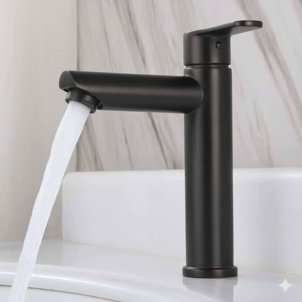 Torneira Bancada Pia Banheiro Inox Premium 1/4 de Volta – Design Moderno, Alta Durabilidade e Instalação Simples (Preta)