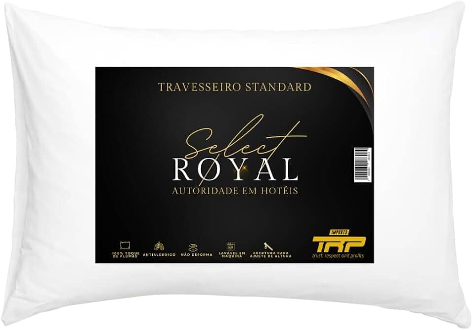 Travesseiro TRP Imports Select Royal Toque de Plumas Antialérgico Linha Hotel