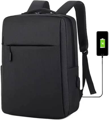 Mochila Executiva Unissex Slim para Notebook - Impermeável, Porta USB, Vários Compartimentos – Ideal para Trabalho, Estudos e Viagens