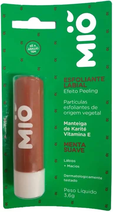 Esfoliante Labial Mió Efeito Peeling Sabor Menta Suave 3,6g