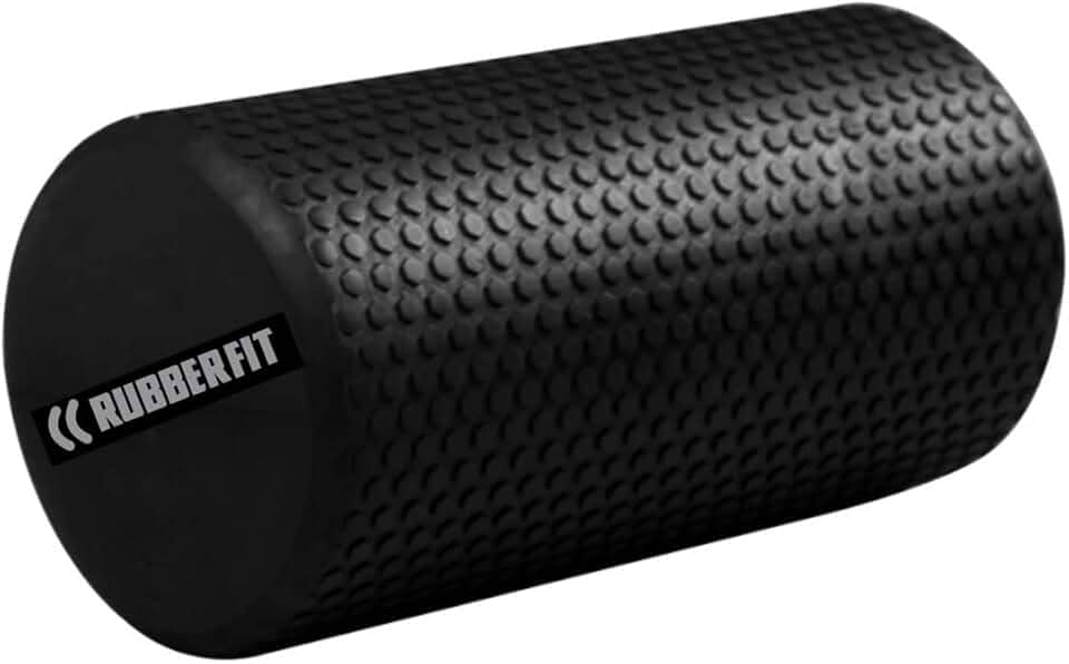 Rolo de Massagem EVA Foam Roller Liberação Miofascial Yoga Alongamento Premium Rubber Fit