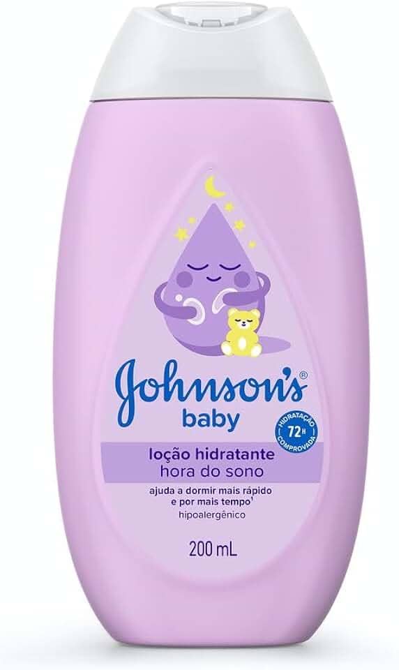 Loção Hidratante Relaxante Para Uso Diário Johnson's Baby Hora Do Sono, 200mL