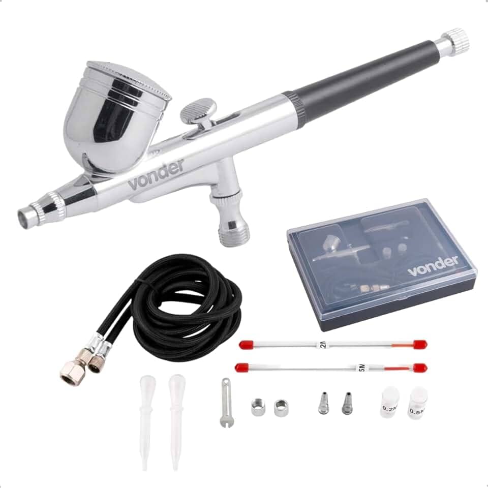 Vonder, Aerógrafo Com Acessórios, 13 Peças.