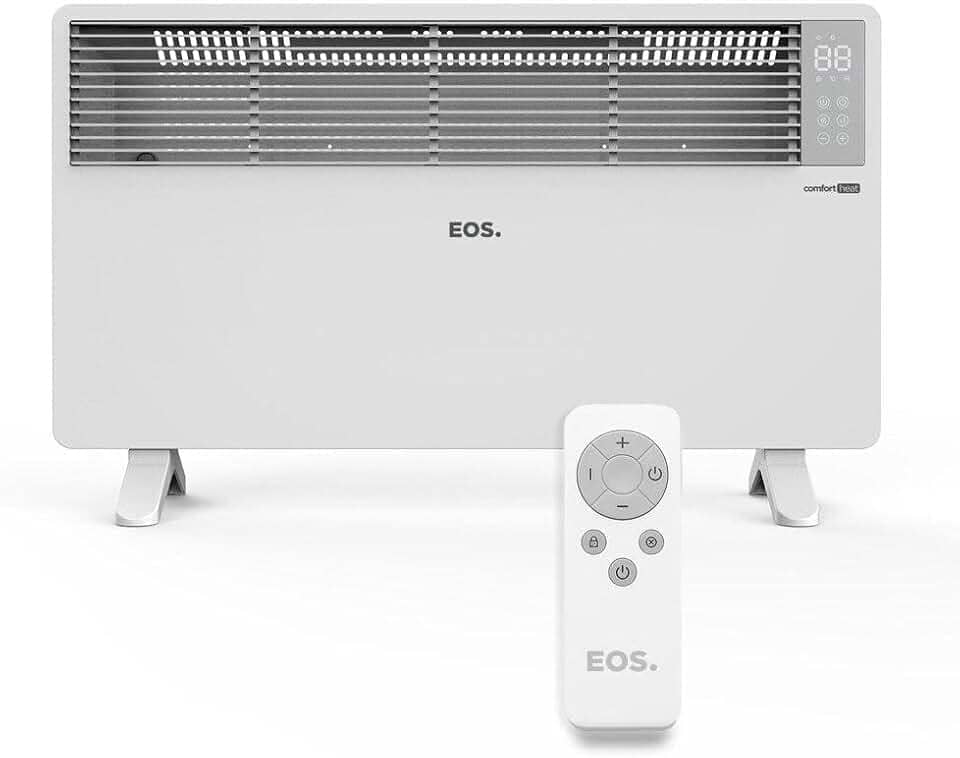 Aquecedor Elétrico EOS Comfort Heat com Painel Digital para Piso e Parede com Tecnologia Convector 1500W EAQ04 110V