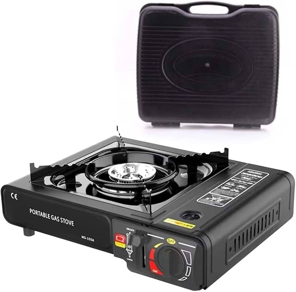 Fogão a Gás Portátil, Multiuso para Acampamento e Pesca, Ideal para camping e viagens