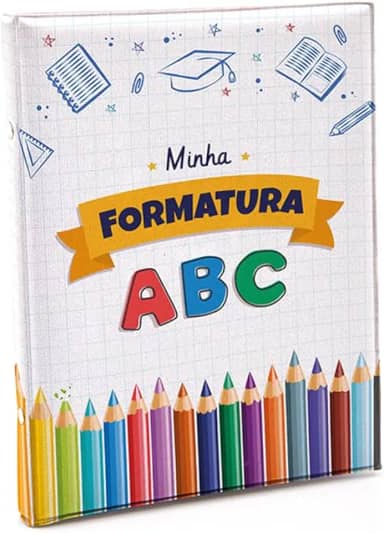 ICAL Álbum de Fotos 15x21 cm – 80 Fotos – Linha Comemorativo – Capa Dura Temática – Presente para Formatura – Ref. 386