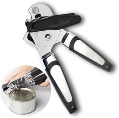 Abridor de Latas Manual Inox 3 em 1 Multioso – Abre Latas, Garrafas e Tampas com Alavanca Ergonômica, Material Resistente, Seguro e Ideal para Cozinha, Bar ou Camping — Qualidade Premium Loreal Shop