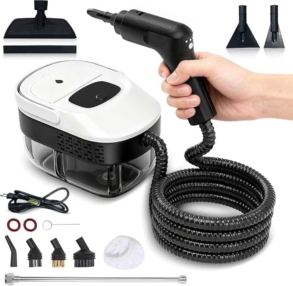 Vaporizador e Higienizador Vapor, Limpador A Vapor Pressurizado de Alta Temperatura Portátil 2500W Tanque Portátil de 110V 1600Ml para Carro de Banheiro de Cozinha (Branco) LP-060 – Boss Store7