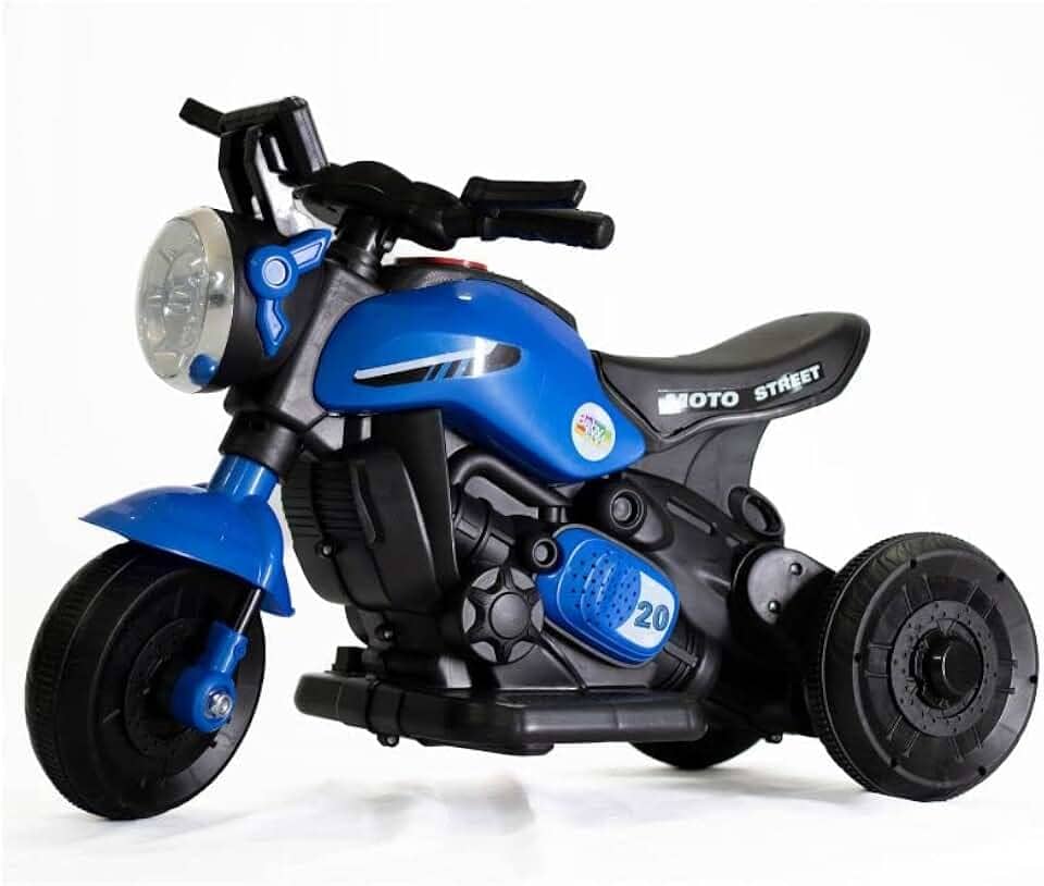 Mini Moto Motorizada Triciclo Passeio Street (Azul)