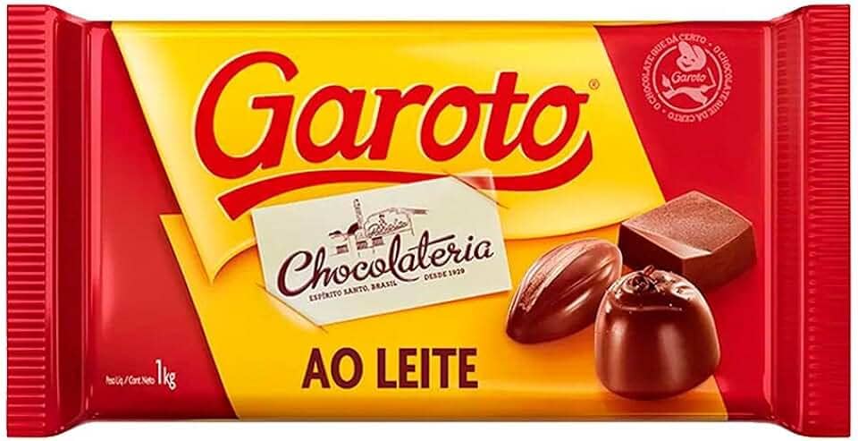 Chocolate para Cobertura GAROTO ao Leite 1kg