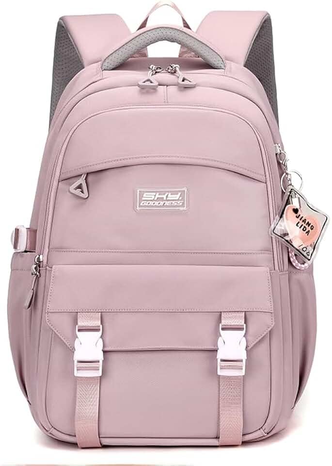 Mochila Feminina Bolsa Escolar Impermeável Para Notebook 15,6 Polegadas- Mochila Casual Grande de Nylon-Mochila para Viagem-VANOVA