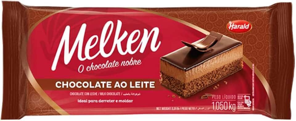Barra de Chocolate Melken Ao Leite 1,05kg - Harald