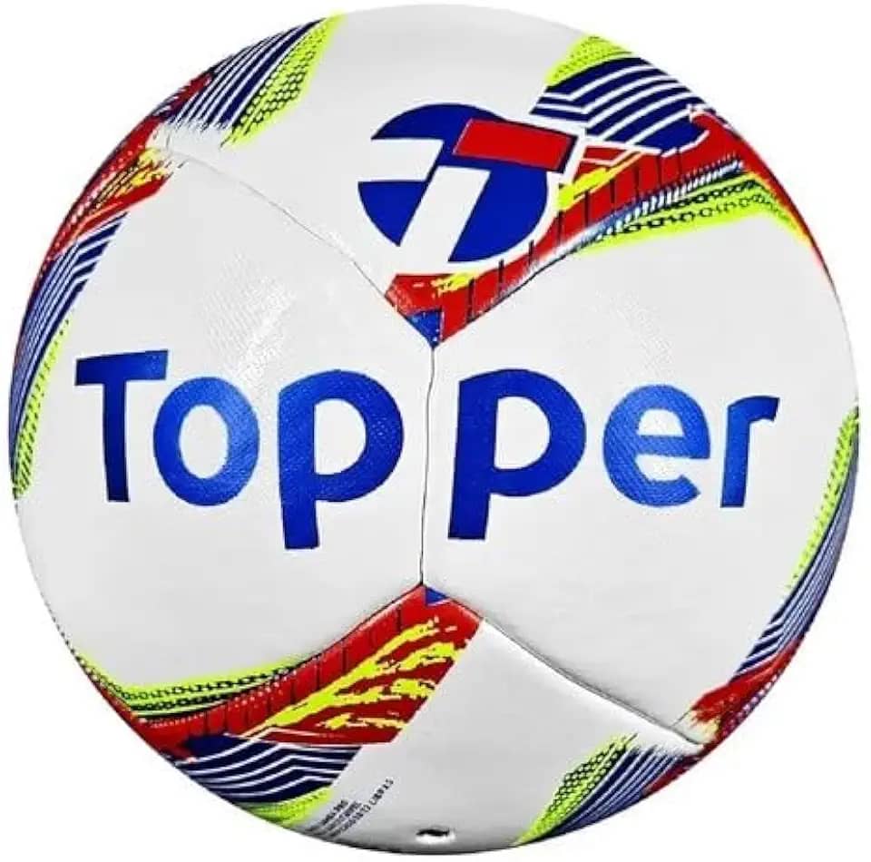 Bola Topper Samba Society Pro – Sintética, Costurada, Alta Performance para Gramado Sintético