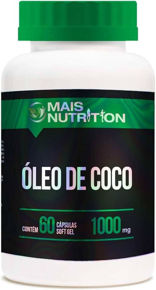 Oleo de Coco 1000 mg 60 capsulas softgel Mais Nutrition