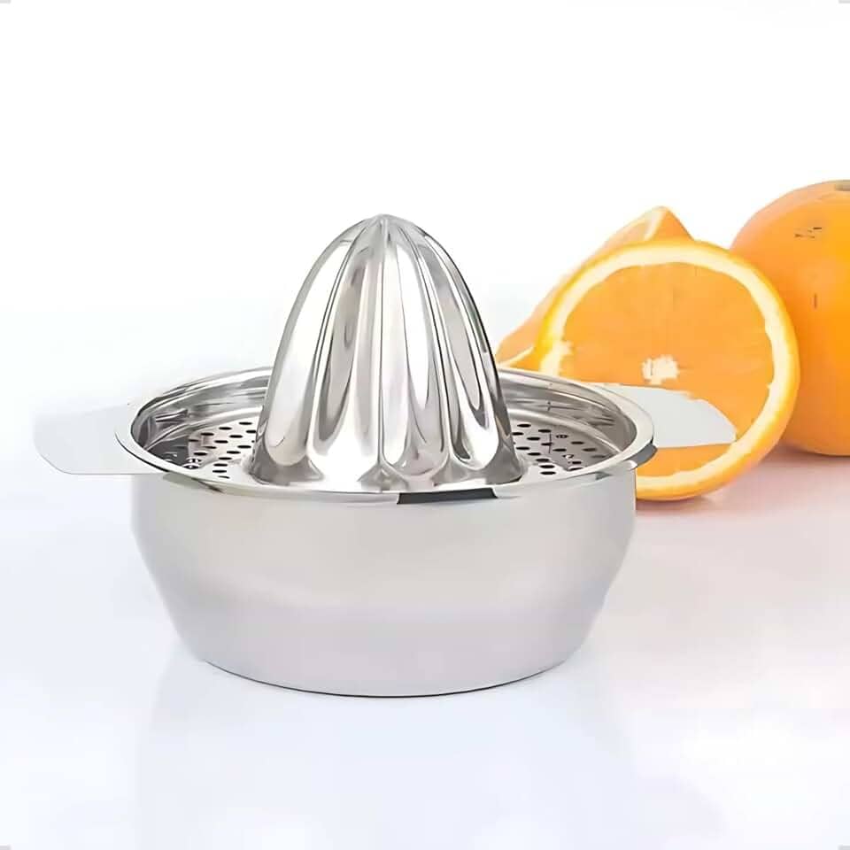 ESPREMEDOR DE FRUTAS LARANJA LIMÃO MANUAL INOX 530ML