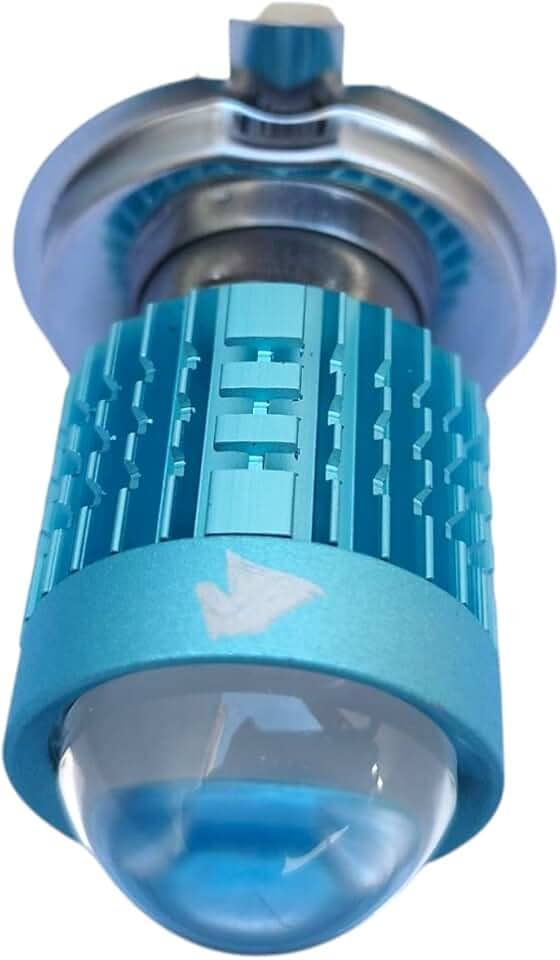 Lâmpada Led Farol h4 Moto Super Branca 6500k Canhãozinho Olho de peixe Cavalinho 1500 Lumens Luz Forte Baixa e Alta