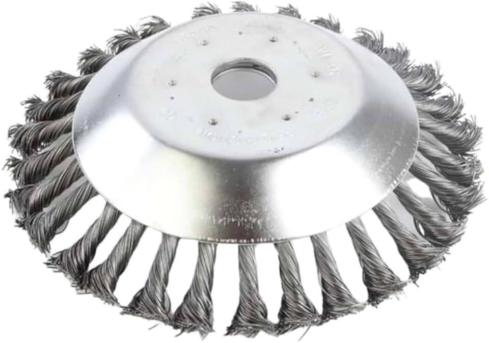 Escova De Aço Rotativa Para Roçadeira 150mm 1 Polegada Compatível com Todas as Roçadeiras