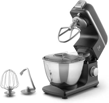 Batedeira planetária Electrolux potente capacidade 5L 800W 6 velocidades tigela inox massa pesada função pulsar antiderrapante KMP70 preto 127v