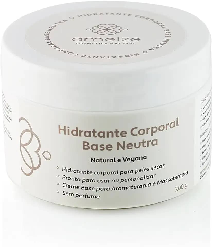 Creme Neutro Hidratante Corporal Natural e Vegano 200 gramas