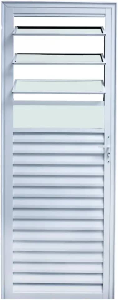 Porta Basculante 210x070 Branco Lado Direita L.25