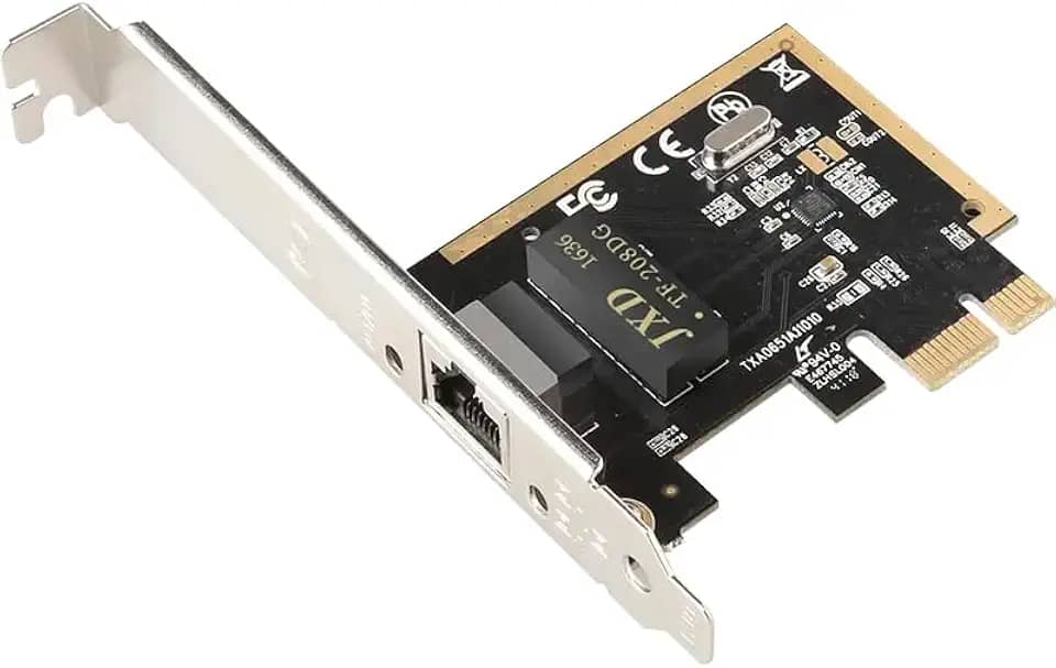 [Atualização] Placa de rede PCIe Ethernet Nic 10/100/1000Mbps Gigabit PCI-Express (WIN10/11 sem driver) Placa LAN de rede RJ45 Wake On LAN adaptador interno computador desktop PC para Win/Linux/Mac 2