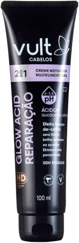 VULT CREME CAPILAR NOTURNO GLOW ACID REPAR 100ml