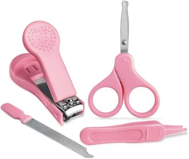 Adoleta Bebê Kit Manicure Infantil Rosa
