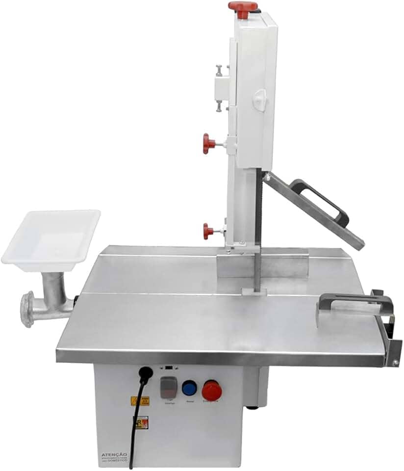 Serra Fita De Bancada Bigolar 1/3 CV Bocal 7 Mesa Móvel Bivolt