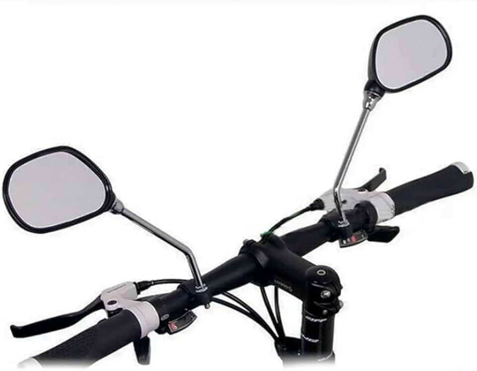 Espelho Retrovisor Com Refletor Para Bicicletas bike Urbanas MTB Speed E motos Mobilete Bikelet Scooters patins Ajustavel guiador Guidão