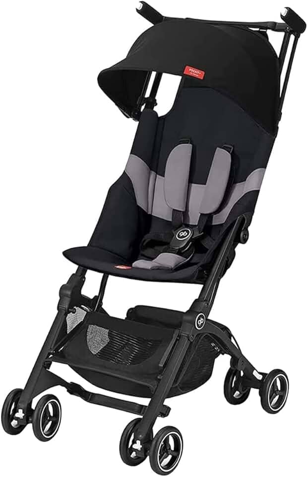 Madeiranit Carrinho De Bebê Pockit+ All Terrain Velvet Black - Gb