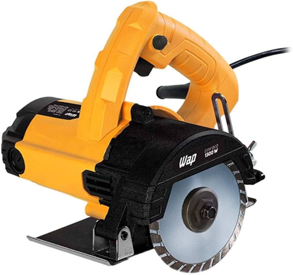 WAP Serra Mármore 4.3/8" ESM1300 com Regulagem de Altura e Interruptor Isolado, 100% Rolamentada, 1300W 220V