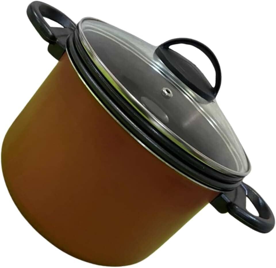 Panela Banho Maria Pudim E Vapor Antiaderente Tampa Vidro(Vermelho)