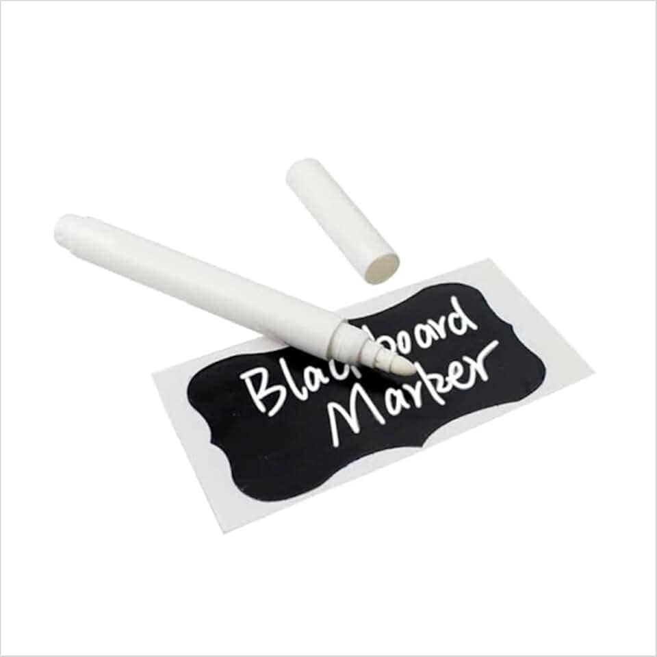 2 Canetas giz liquido branca branco intenso para lousa