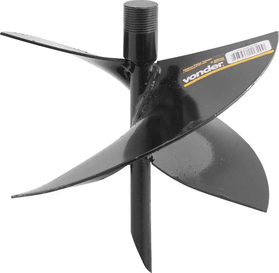 Trado/Perfurador Para Terra, 20,0 Cm, Sem Cabo, Vonder.