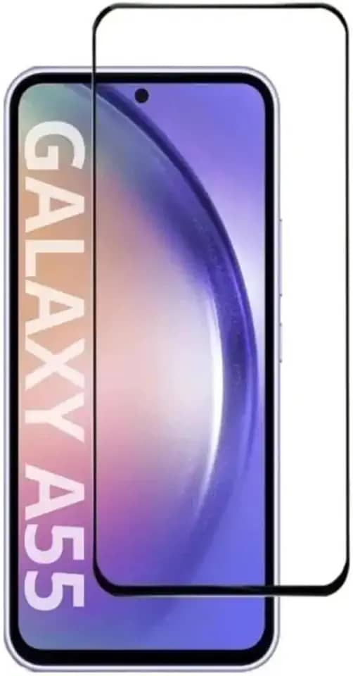 [GL CASES] Película Samsung Galaxy A55 Anti Risco Película A55 Vidro Temperado 3D 9H Proteção Com Cobertura Total Da Tela + Kit Limpeza Para Aplicação
