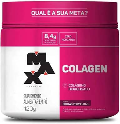 Colagen - 120G Frutas Vermelhas - Max Titanium, Max Titanium