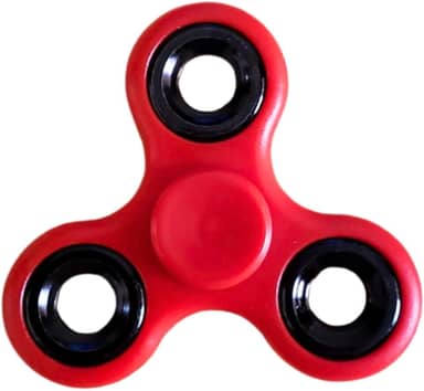 Genérico Hand Spinner Brinquedo Giratório Anti Stress Ansiedade Pop It Vermelho com Padrão Estrela Unissex