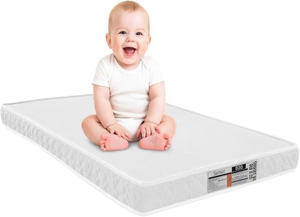 Colchão Bebê Para Berço Americano 130cm x 70cm Sensor, Antialérgico e Antifungos