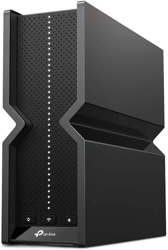 TP-Link Archer BE550 Router Wi-Fi 7 Tri-Band BE9300 Mbps, 1 WAN 2.5 G, 4 LAN 2,5 G, WIFI 7, canais 320 MHz, 4 K-QAM, Multi-Link Operation, Beamforming, 6 antena interna, EasyMesh, MAX Decking, VPN.