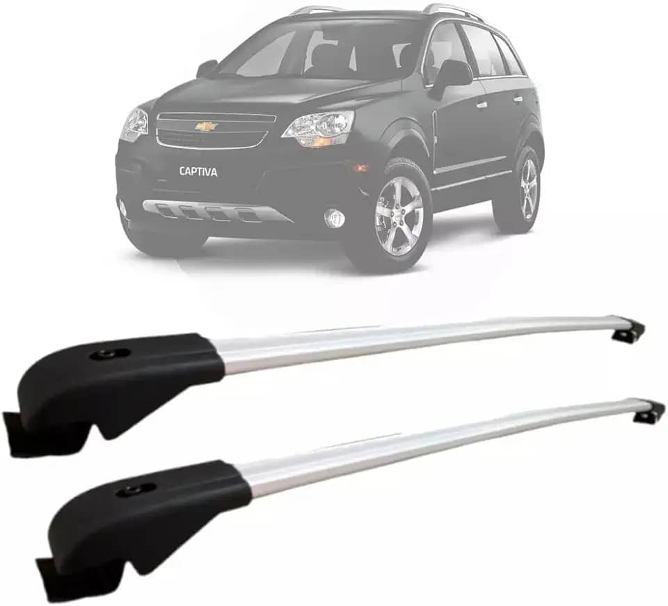 Rack Teto Travessa SND Captiva Bagageiro Gm Alumínio Cor Prata