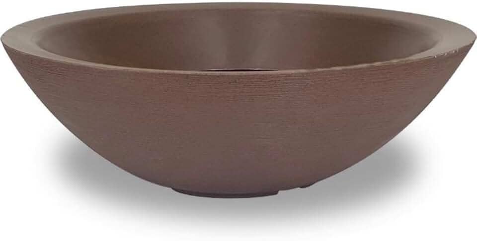 Vaso Bacia Grande Polieitleno Decorativo Rosa do Deserto Cactos Suculentas N4 (Marrom)