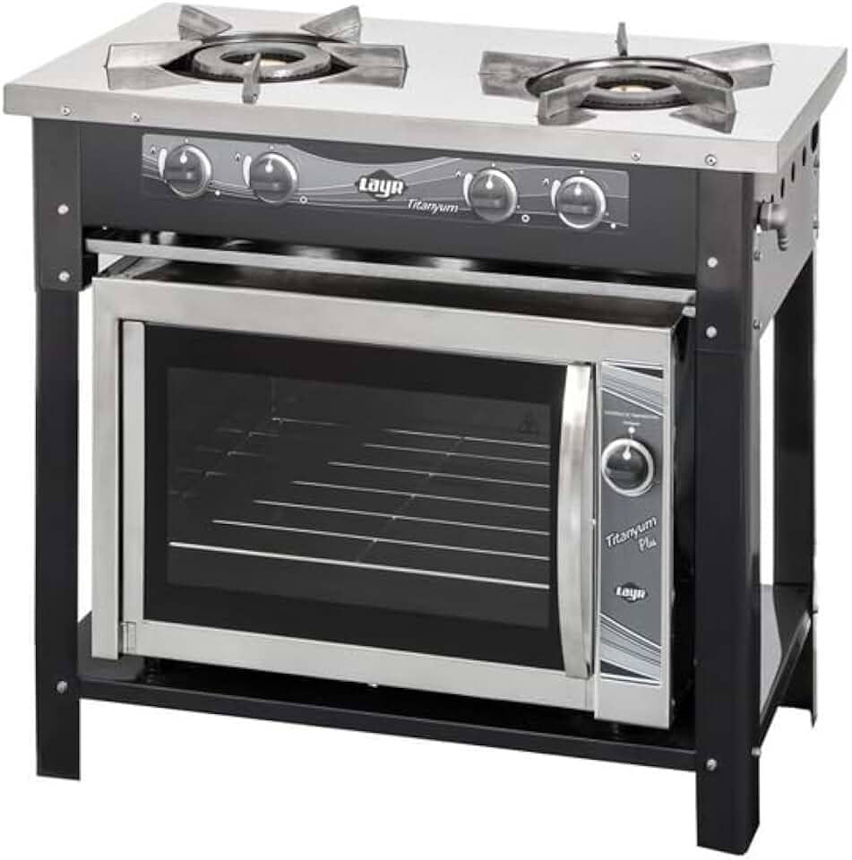 Fogao Titanyum Inox Industrial + Forno Titanyum Plus Inox Industrial - LAYR